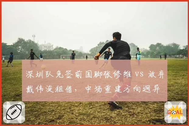 深圳队免签前国脚张修维 vs 放弃戴伟浚租借,中场重建方向迥异